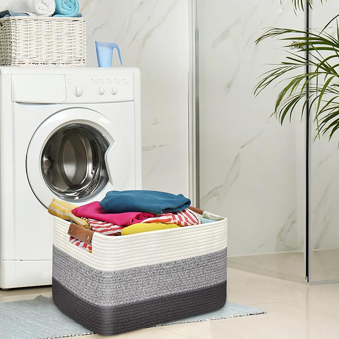 Large Collapsible Laundry Basket, Clothes Hamper - Image 5