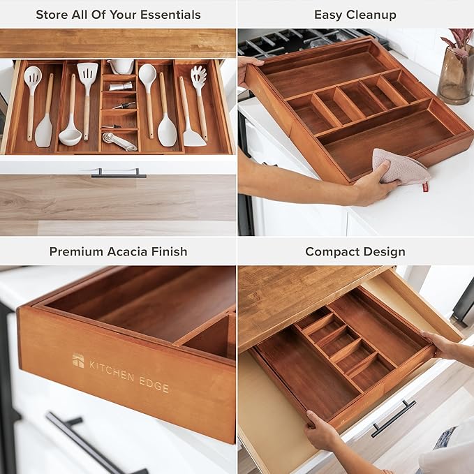 KitchenEdge Adjustable Kitchen Drawer Organizer - Image 3