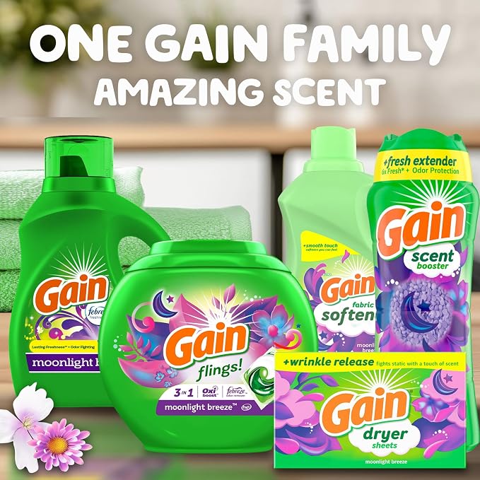 Gain Fireworks In-Wash Scent Booster Beads, Moonlight Breeze, 24 oz - Image 7