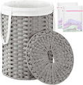 Laundry Hamper with Lid Laundry Basket with Lid 19.0 Gal Round Laundry Basket by SETVSON
