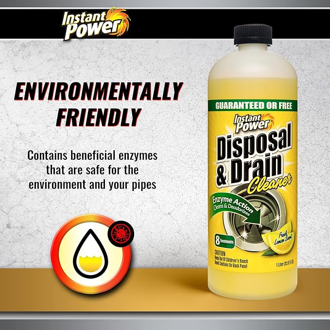 Instant Power Disposal and Drain Cleaner – Liquid Enzyme Clog Remover, Cleans - Image 6