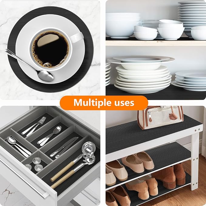 Shelf Liners for Kitchen Cabinets Non Adhesive Drawer Liner EVA Material - Image 7