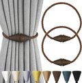 2 Pack Magnetic Curtain Tiebacks Rope Modern Handmade Curtain Tie Backs by CurtianTiebacks