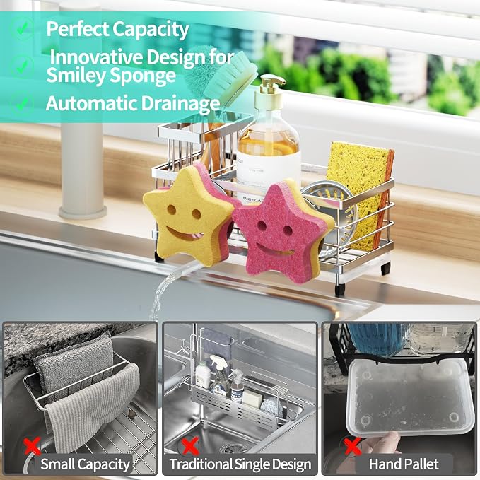 HapiRm Sink Caddy Sponge Holder - Image 7