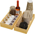 Kitchen Drawer Organizer Bins, Stackable Bamboo Drawer Organizer by Greatseas