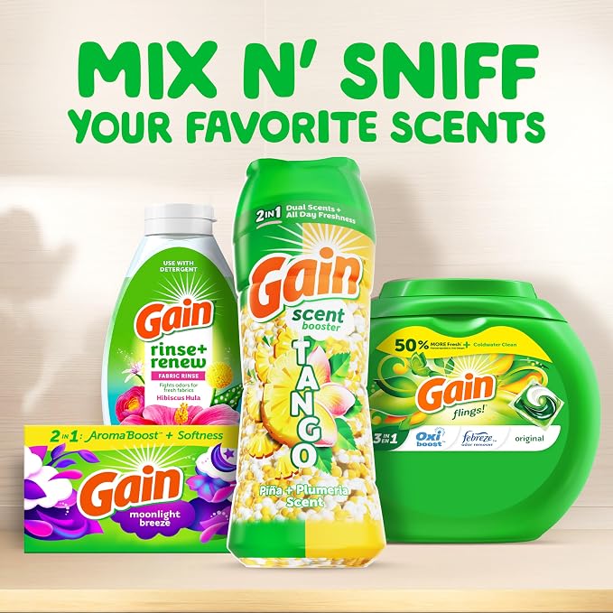 Gain Tango 2-in-1 Laundry Scent Booster Beads, Piña and Plumeria Scent - Image 8