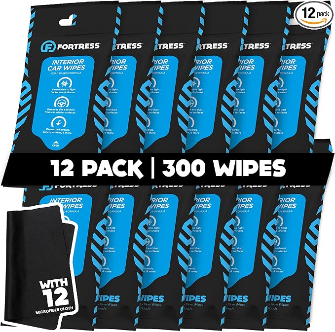 Fortress Car Interior Wipes by Fortress