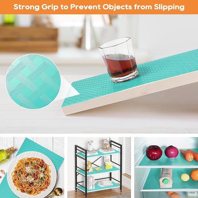 Fridge Liner Shelf Liners for Kitchen Cabinet Refrigerator Liners Waterproof & - Image 7
