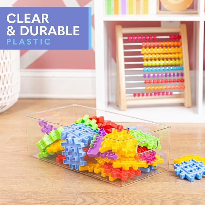 Plastic Food Storage 4 Pack Clear Container Bin - Image 6