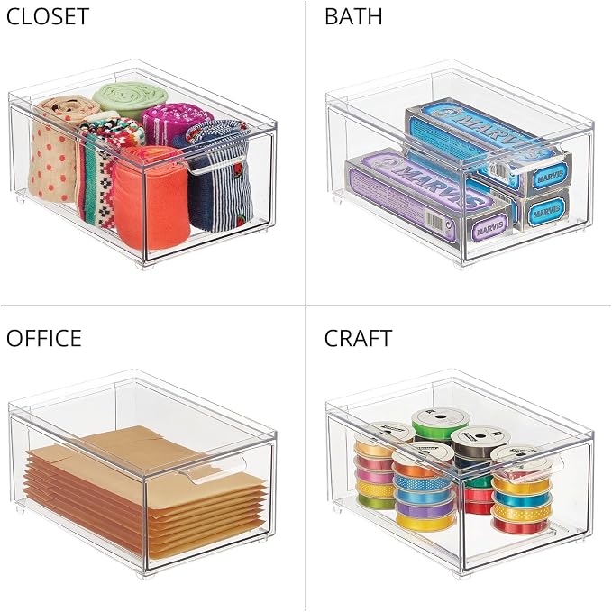 mDesign Stackable Storage Containers Box - Image 7