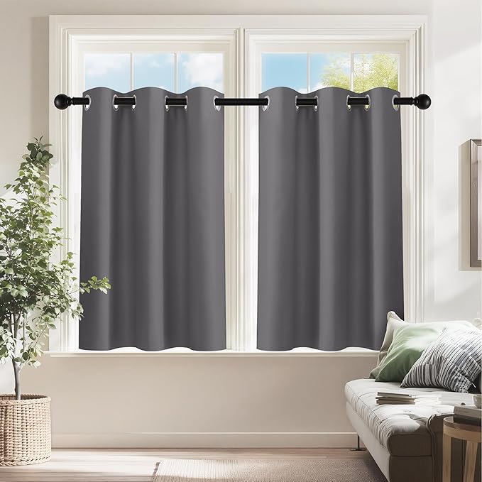 PONY DANCE Kitchen Curtains 24 inch Length by PONYDANCE