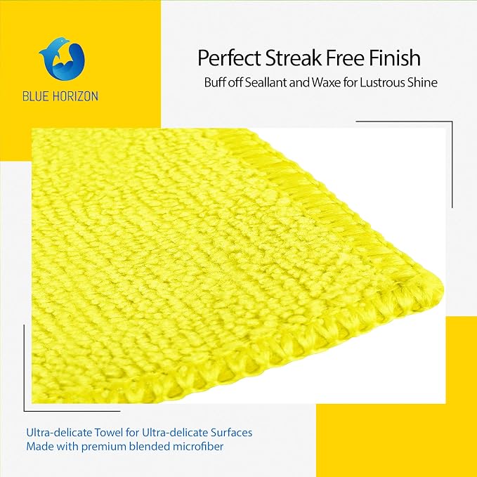 Blue Horizon Microfiber Cleaning Towels, Ultra Soft Plush Washcloth, Household - Image 8