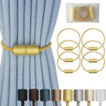 Magnetic Curtain Tiebacks 6 Pack Gold Curtain Rope Tieback Curtain Holders by CURTAINTIEBACKS