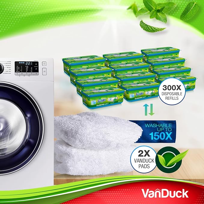 VanDuck Reusable 100% Cotton Mop Pads Compatible - Image 4