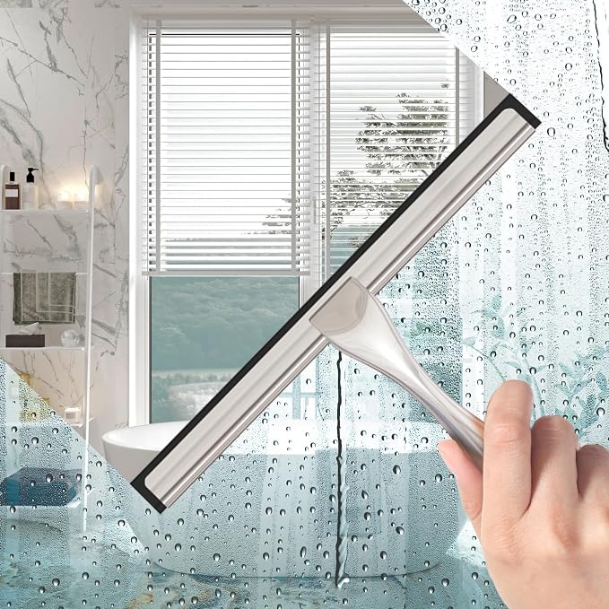 All-Purpose Stainless Steel Shower Squeegee - Image 3