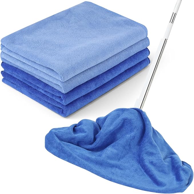 4 Pack Extra Large Microfiber Cleaning Cloths 20"x30", Lint-Free Reusable Towels by Unknown