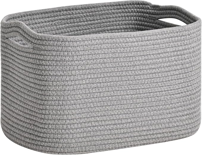 Woven Cotton Rope Storage Basket by ICERZCZ