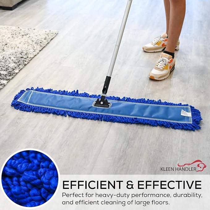 Kleen Handler 18 inch Microfiber Dust Mop | Small Washable Commercial Mop Head - Image 7