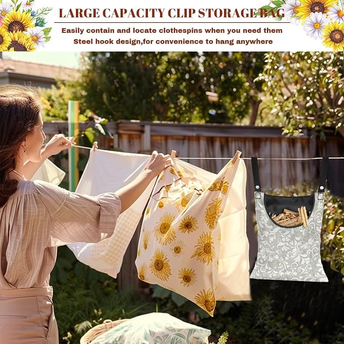 Large Clothespin Storage Bag 14.5"x12" - Image 5