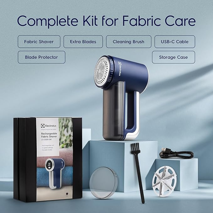 Electrolux Rechargeable Fabric Shaver | 3-Speed Lint Remover - Image 6