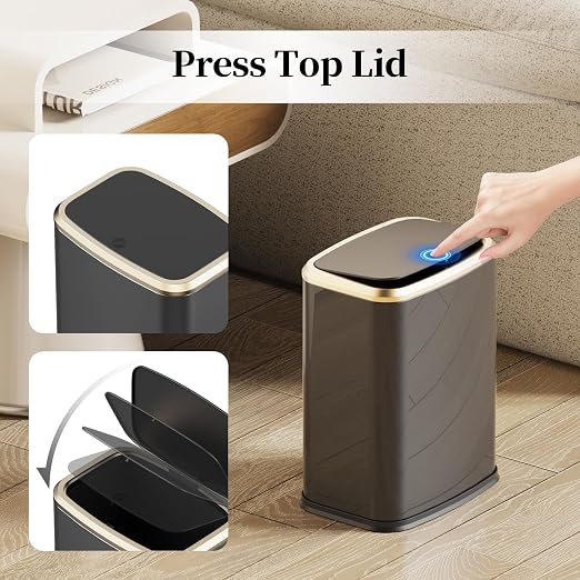 2.1 Gallon Bathroom Trash Can - Image 3
