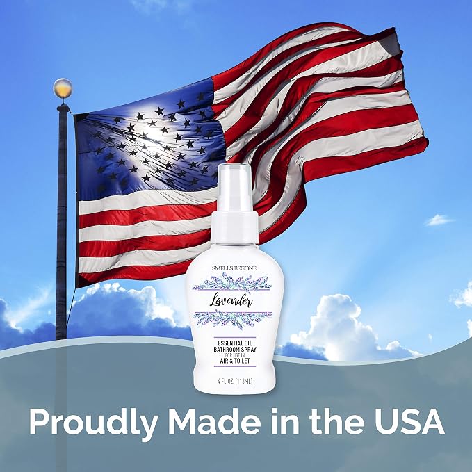 SMELLS BEGONE 4 oz Essential Oil Air Freshener Bathroom Spray - Image 4