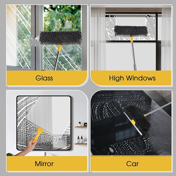 81" Long Handle Window Cleaner Tool Squeegee - Image 5