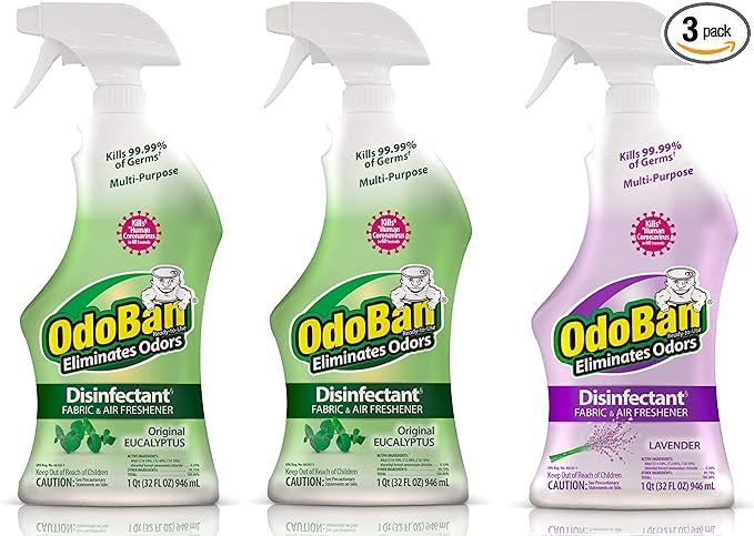 OdoBan Ready-to-Use Disinfectant and Odor Eliminator, Made in the USA, Original by OdoBan