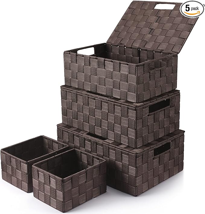 Storage Bins Baskets for Organizing by Uvellgift