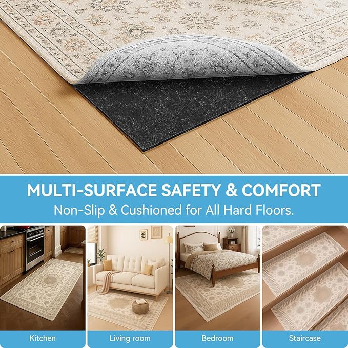Warmstar 10x14 FT Non Slip Rug Pad, 100% Waterproof Felt Pad - Image 7