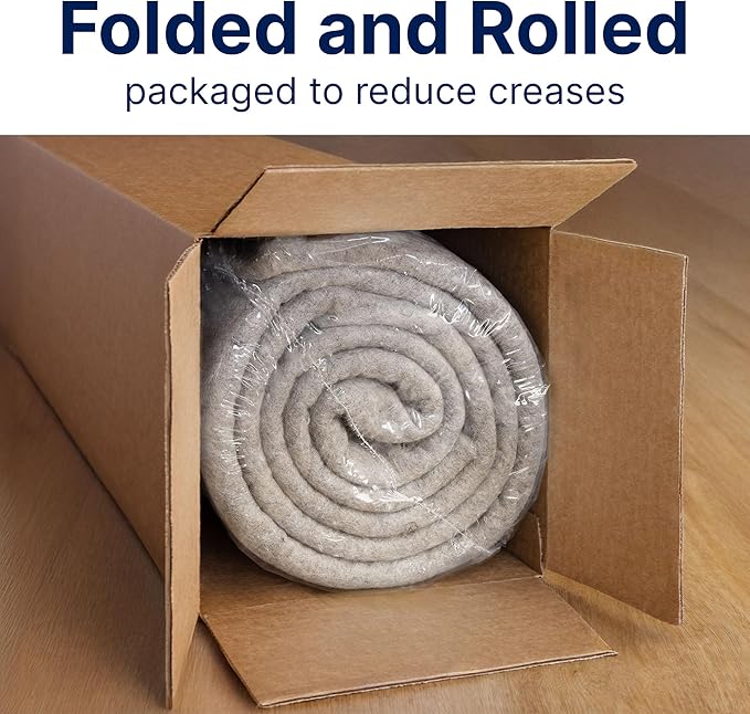 RUGPADUSA - Eco-Plush - 8'x11' - 1/4" Thick - 100% Felt - Premium Cushioned Rug - Image 9