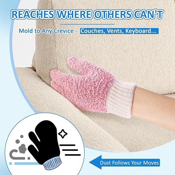 MIG4U Microfiber Dusting Gloves House Cleaning Glove - Image 6