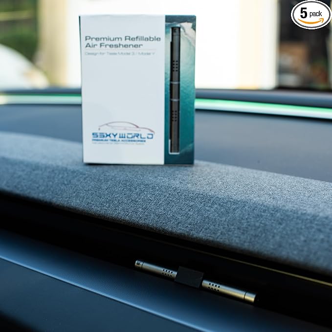 Tesla New Model 3 and Model Y Air Freshener | Invisible Slim Design | by S3XYWORLD