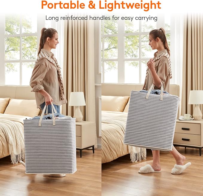 Lifewit Laundry Hamper Large Collapsible Laundry Basket, Freestanding - Image 4