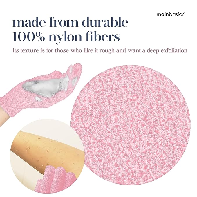 MainBasics Deep Cleansing Exfoliating Bath Gloves - Image 3