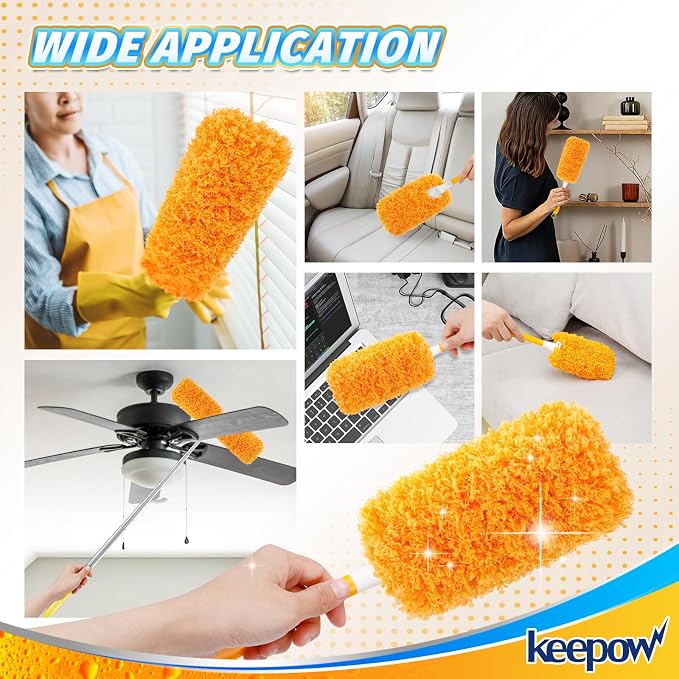 KEEPOW Reusable Microfiber Duster Refill Compatible - Image 6