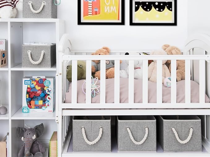 StorageWorks Storage Baskets for Shelves, Foldable Fabric Closet Storage Bins - Image 6