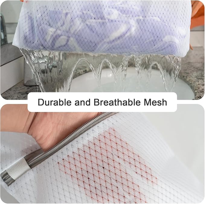 Polecasa 3Pcs 12 x 16 Inches Extra Durable 125g Diamond Mesh Laundry Bags - Image 2