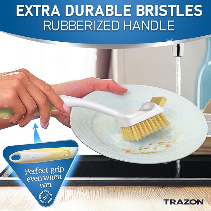 Dish Brush Set of 5 with Holder - Image 6