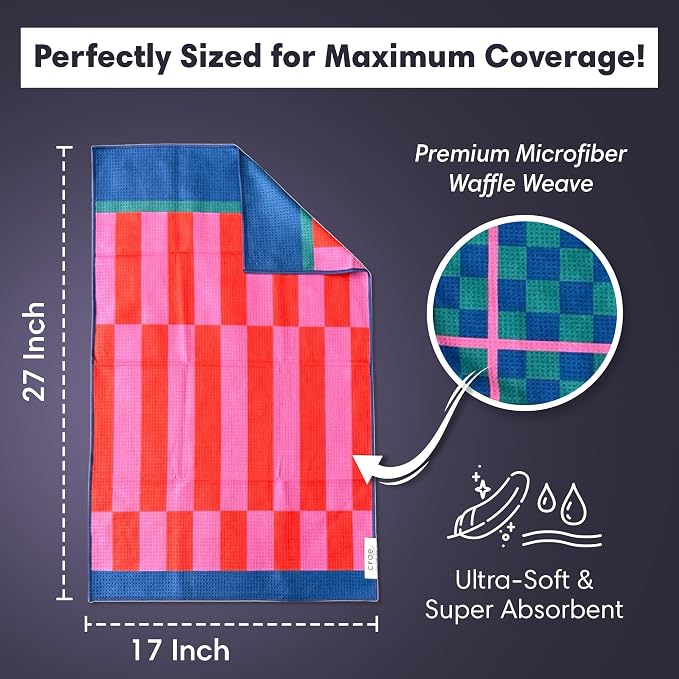 Microfiber Hand Towel & Washcloth Set of 2 - Image 5