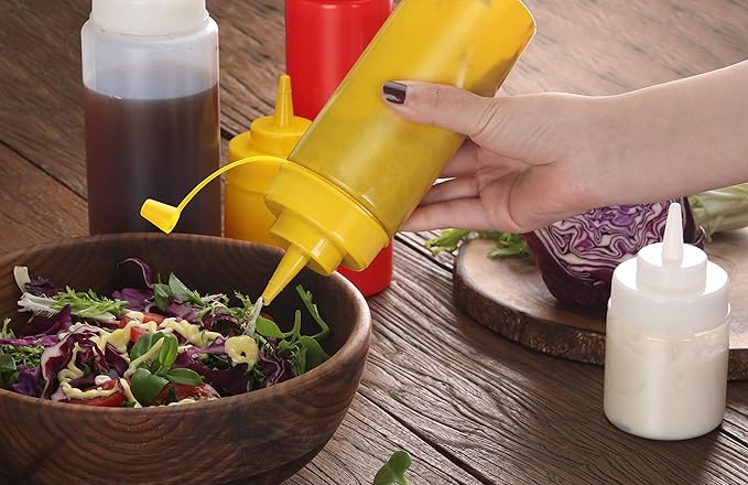 New Star Foodservice Squeeze Bottles, Wide Mouth, 16 oz - Image 9