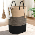 Woven Laundry Basket for Clothes, 100 L Large Rectangle Laundry Hampers by WENMER