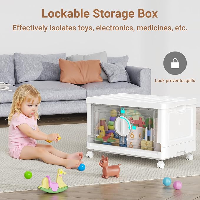 BROVIEW 360Qt Lockable Stackable Storage Bins - Image 4