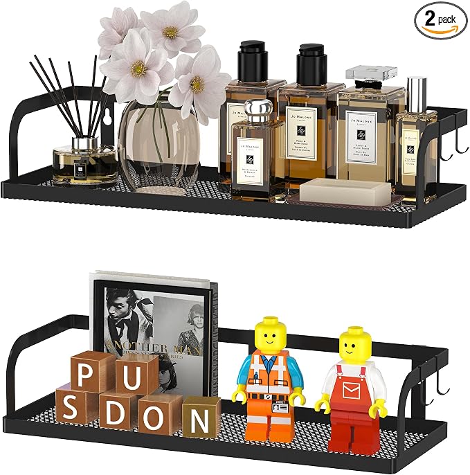 PUSDON Metal Wall Hanging Basket 2 Packs DIY Suitable by PUSDON