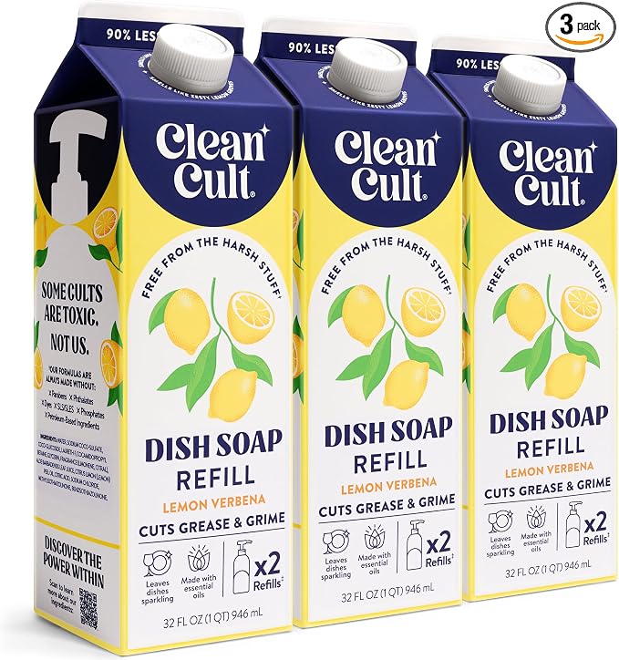 Cleancult Dish Soap Liquid Refills by Cleancult