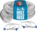 PVC Dust Collection Hose w/4 Thumbscrew Clamps, Puncture Resistant, Carbon by PeachtreeWoodworkingSupply