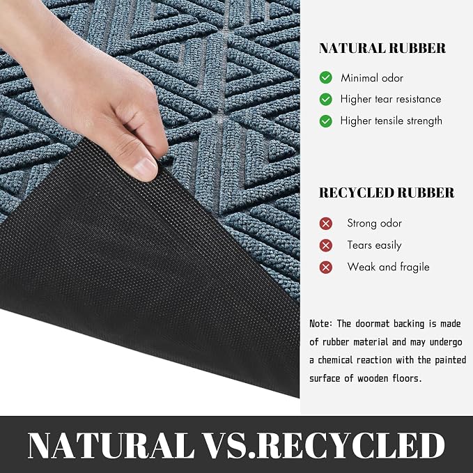 Yimobra Large Door Mat 36x24, All-Weather Waterproof Non-Slip Welcome Matt - Image 3