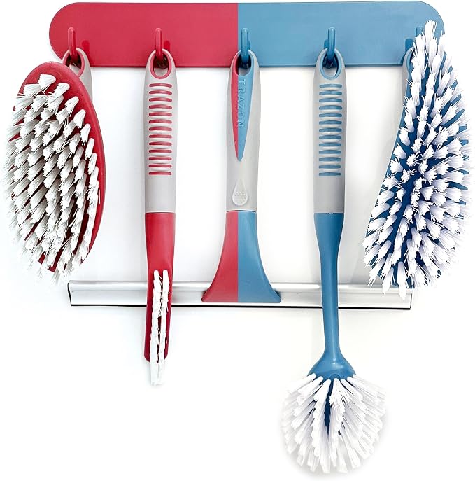 Scrub Brush Set of 6 pcs by TrazonProducts