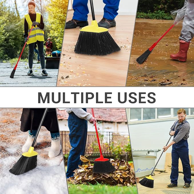WILLBOND 20 Pcs Heavy Duty Broom Outdoor Indoor Commercial Angle Brooms Bulk - Image 7