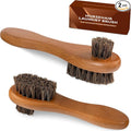 DUGATO Dual-Bristle Horsehair Laundry Stain Brush Set by DUGATO